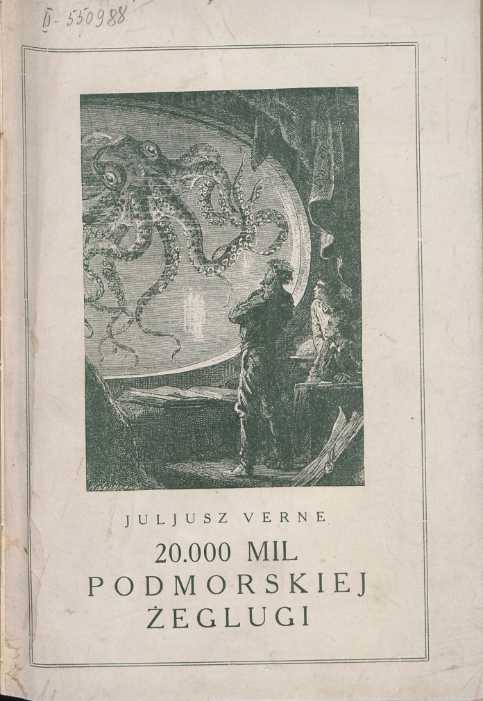 Jules Verne, Serge Micheli, Francois Riviere: 20.000 mil podmorskiej żeglugi (Polish language, 1928, Gebethner i Wolff)