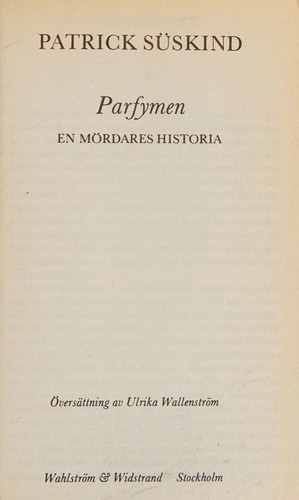 Patrick Süskind: Parfymen (Paperback)