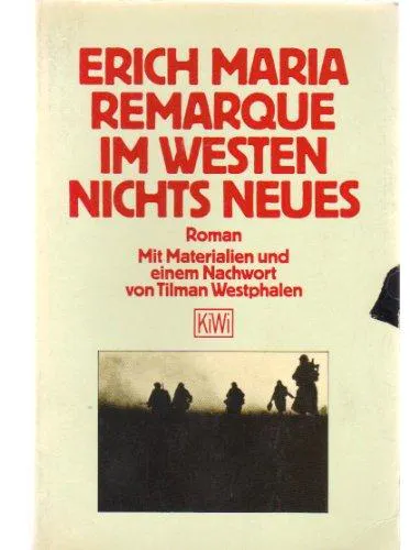 Erich Maria Remarque: Im Westen nichts Neues (German language, 1987, Kiepenheuer & Witsch)