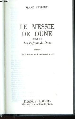 Frank Herbert: Le messie de dune, les enfants de dune (French language, 1983)