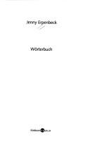 Jenny Erpenbeck: Wörterbuch (German language, 2004, Eichborn Berlin)