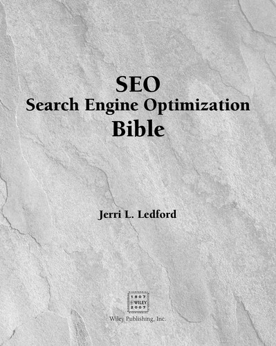 Jerri L. Ledford: SEO (2008, Wiley)