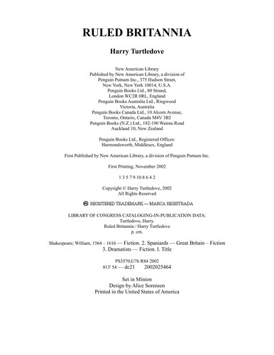Гарри Тёртлдав: Ruled Britannia (2002, New American Library)