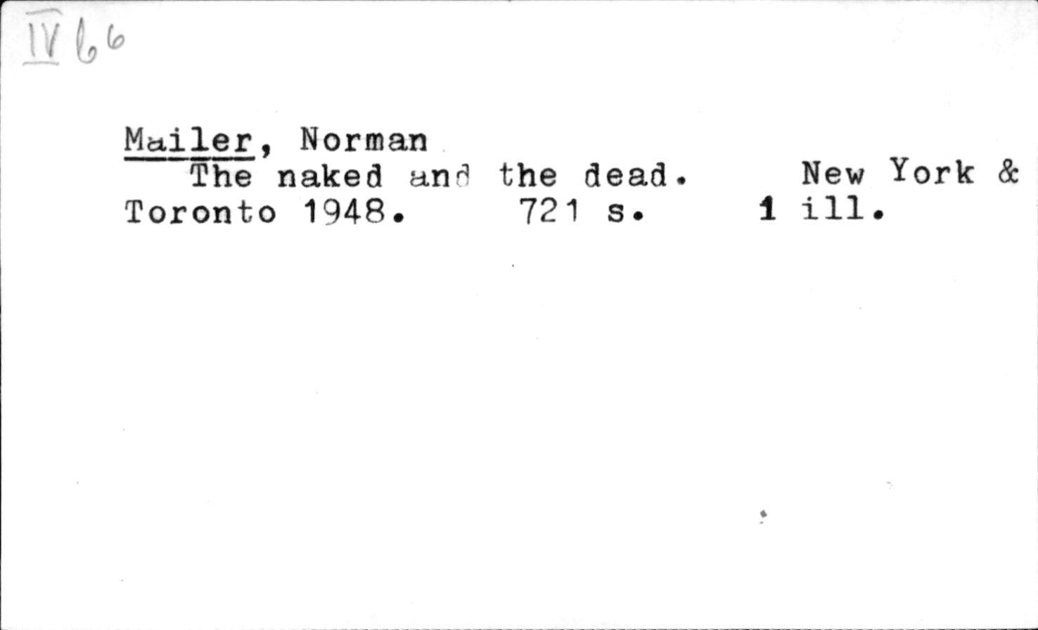 Norman Mailer: The naked and the dead. (Hardcover, 1948)