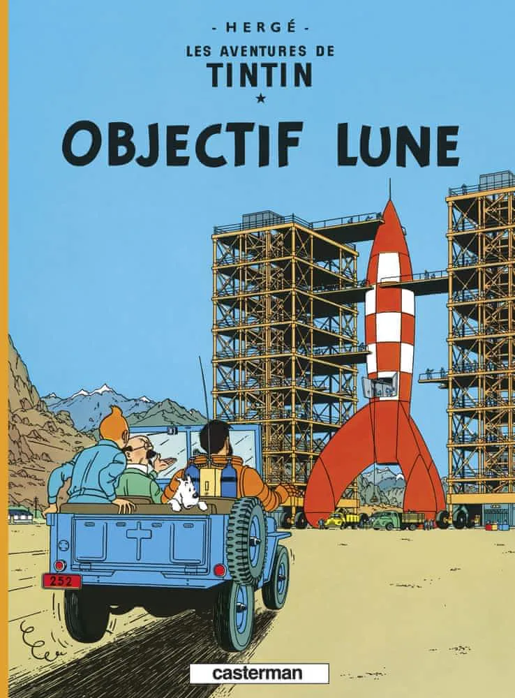Hergé: Objectif Lune (French language, 1992, Casterman)