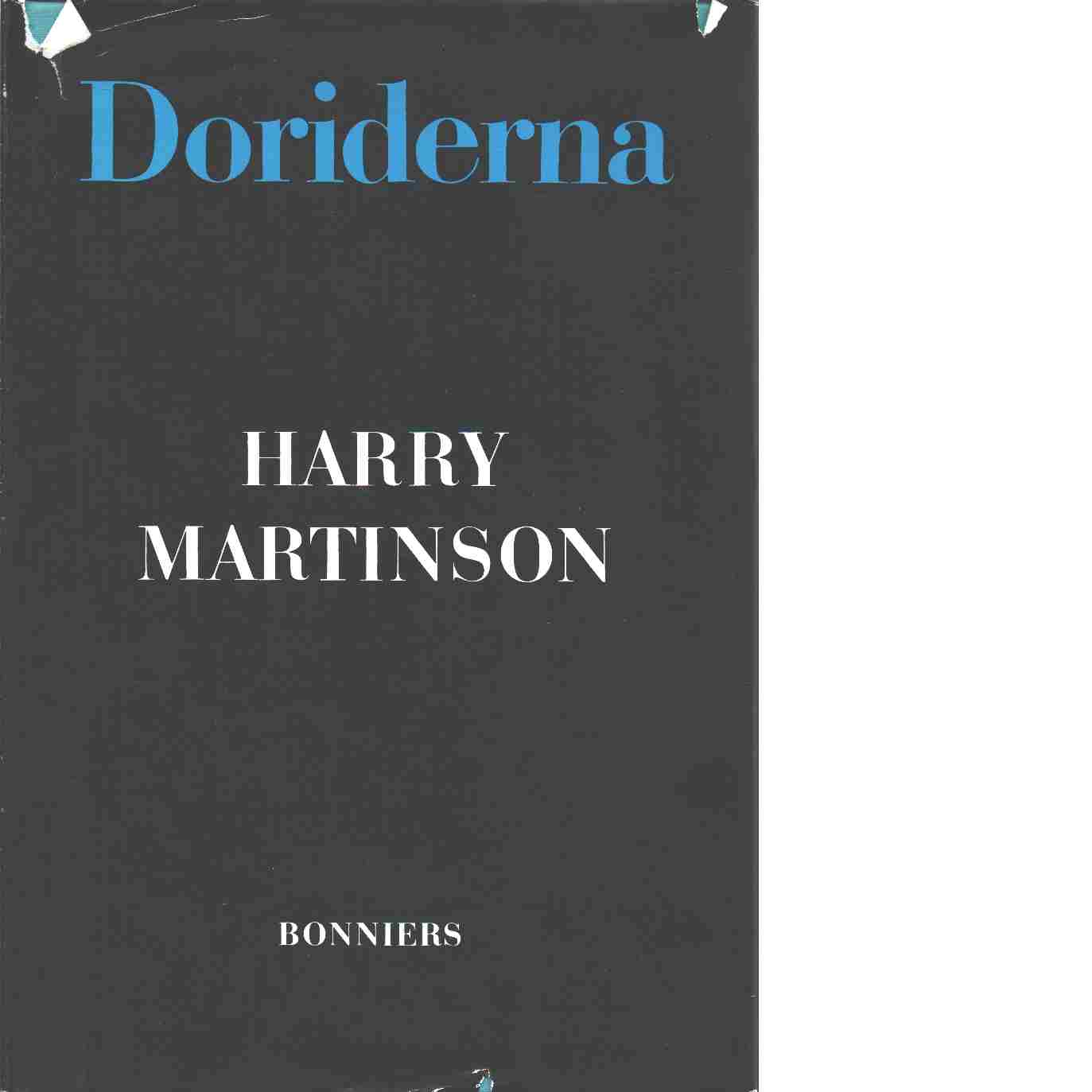 Harry Martinson: Doriderna (Swedish language, 1980, Bonnier)
