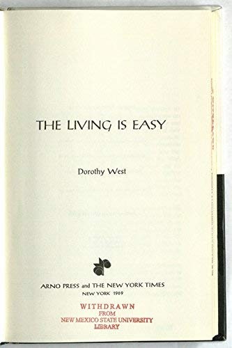 Dorothy West: The Living Is Easy (Hardcover, Ayer Co Pub)
